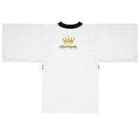 Hijabi Royalty™ Luxe Contrast Edition Kimono Robe – Luxury Spa Long Sleeve Robe with Crown Logo