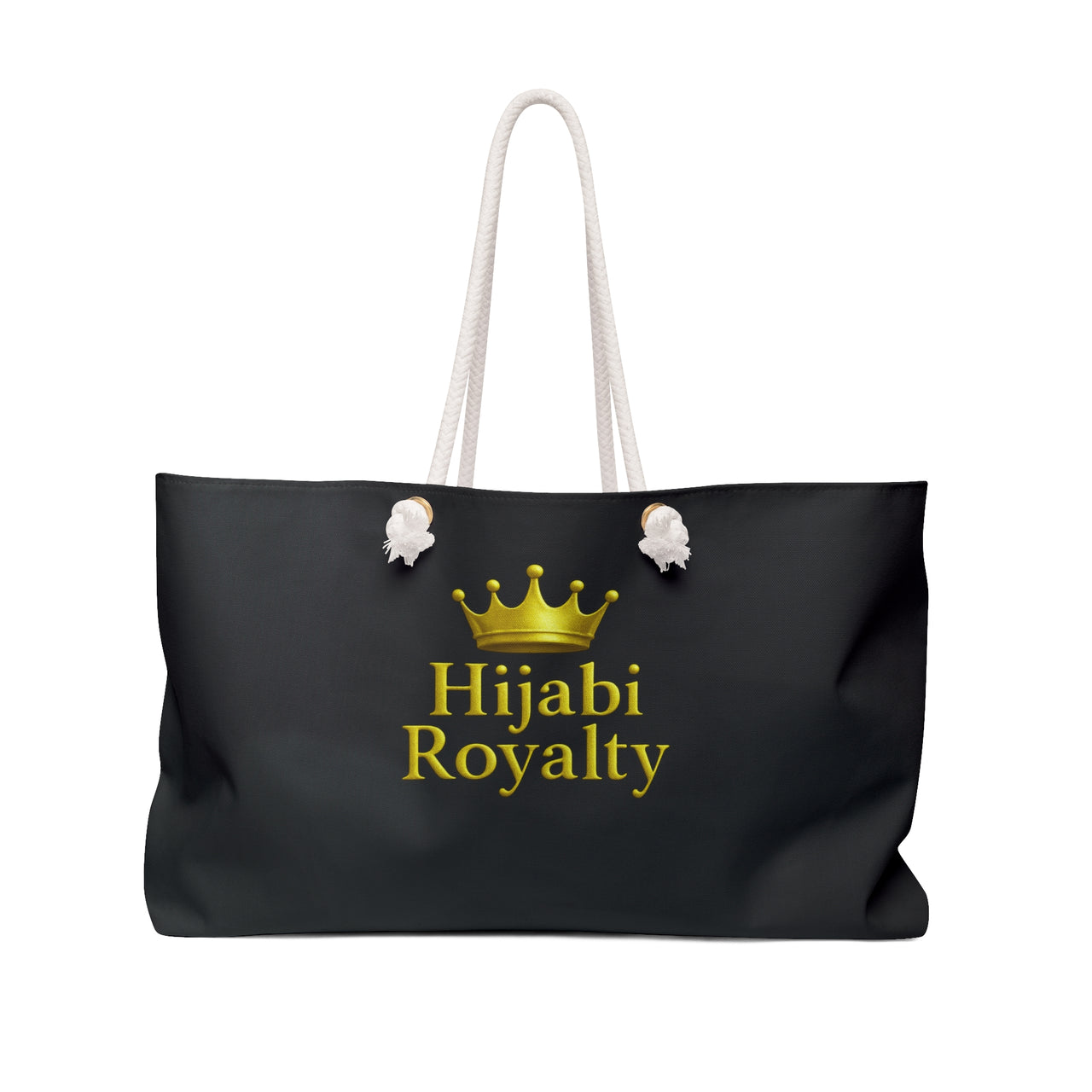 Hijabi Royalty™ Weekender Bag — Gold Crown Travel Tote