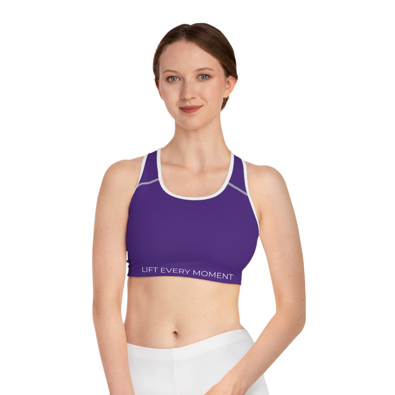 Sports Bra — 'Lift Every Moment' Minimalist Activewear for Gym & Yoga