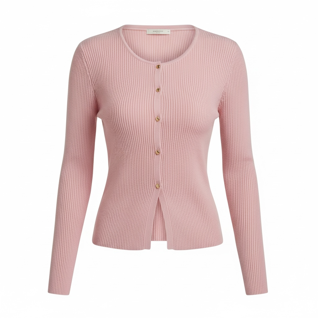 Button-Up Long Sleeve Knit Cardigan – Cozy & Stylish Layering Piece - Modestly Vogue 