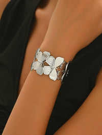 Silver Tone Cuff Bracelet - Modestly Vogue 