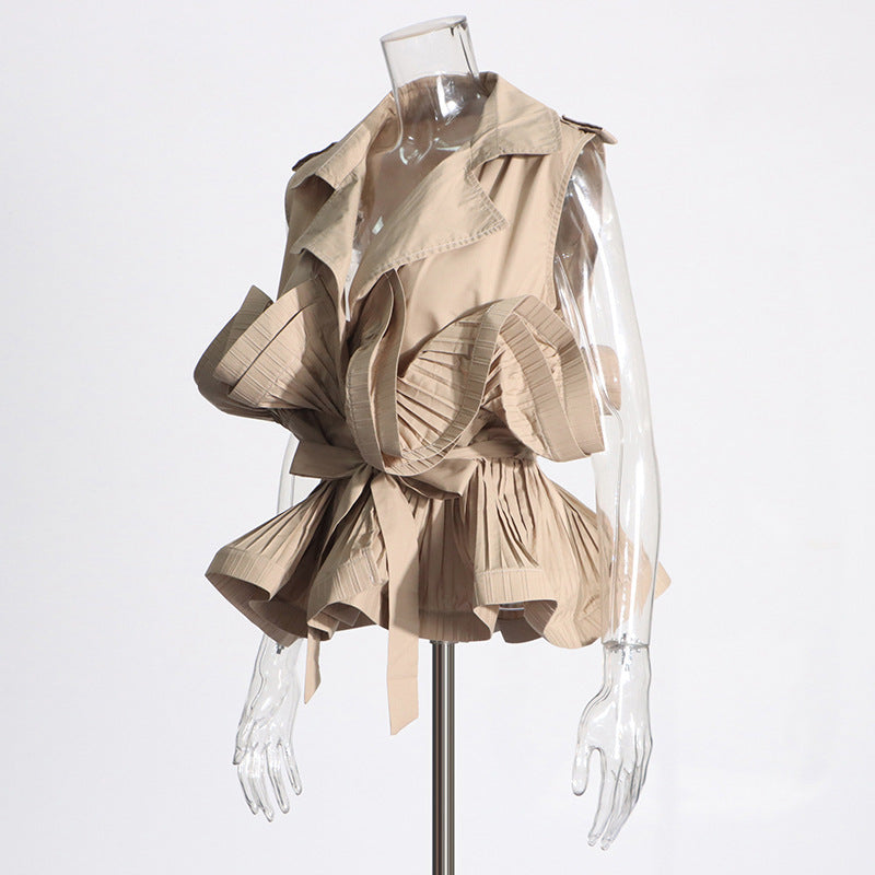 Patchwork Ruffled Shirt | Trendy & Feminine Design - Modestly Vogue 