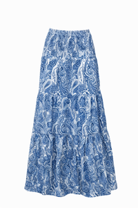 Paisley Print Maxi Skirt - Modestly Vogue 