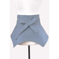 Denim Wrap Around Skirt with Tie Belt – Women’s Casual Style - Modestly Vogue 