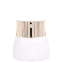 Elastic Metallic Zip-Up Corset Belt – Bold & Adjustable Waist Cincher - Modestly Vogue 