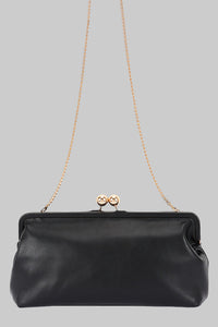 Faux Leather Frame Oversize Clutch - Modestly Vogue 