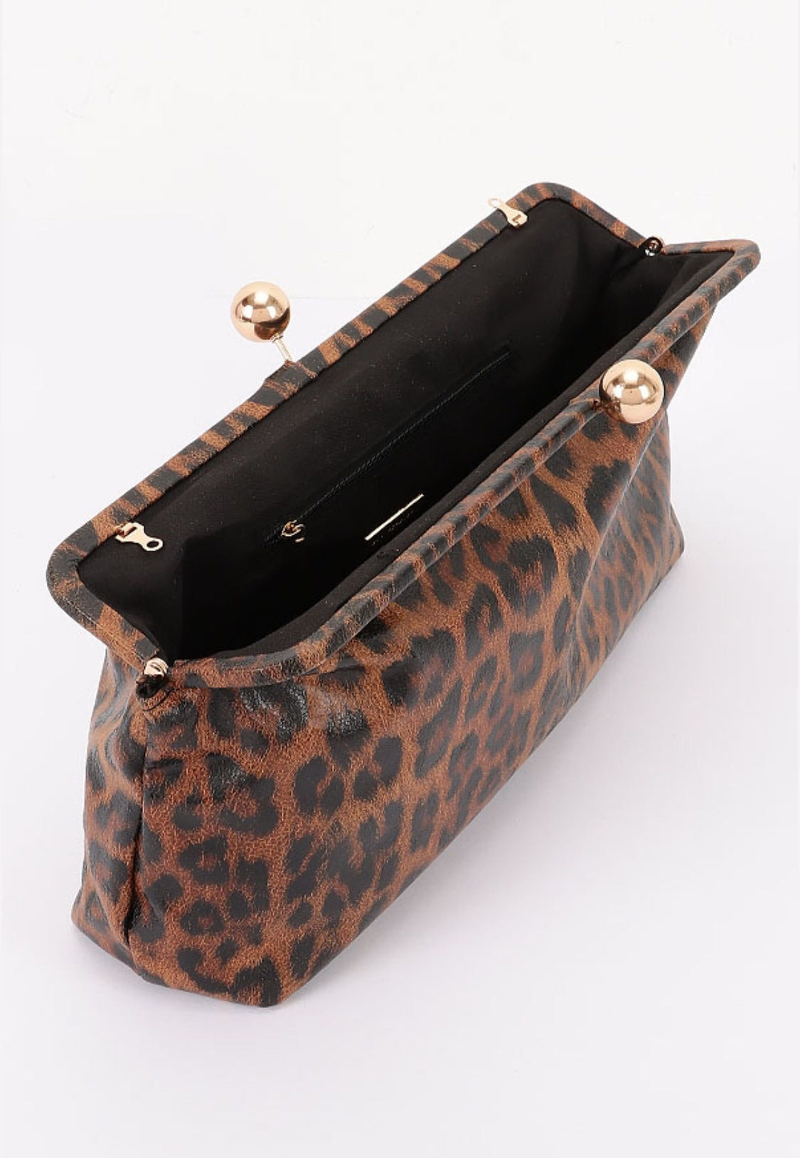 Faux Leather Frame Oversize Clutch - Modestly Vogue 