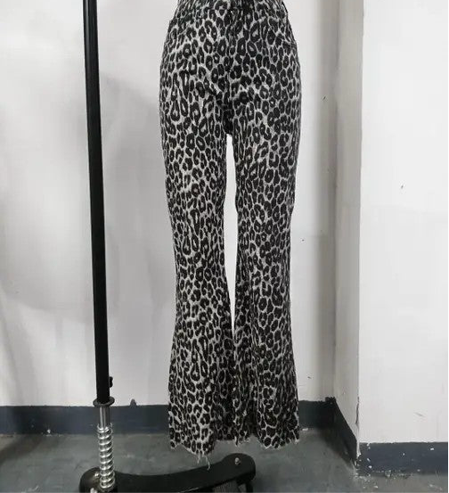 Leopard Print High Waist Pants – Bold, Comfortable & Modest - Modestly Vogue 