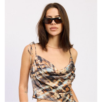 Asymmetrical Cowl Neck Cami Top – Chic & Trendy Women’s Top - Modestly Vogue 