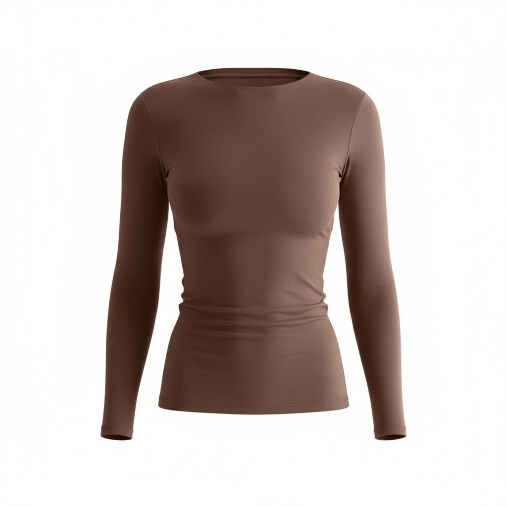 Layering Long Sleeve Top T-Shirt FItted - Modestly Vogue 
