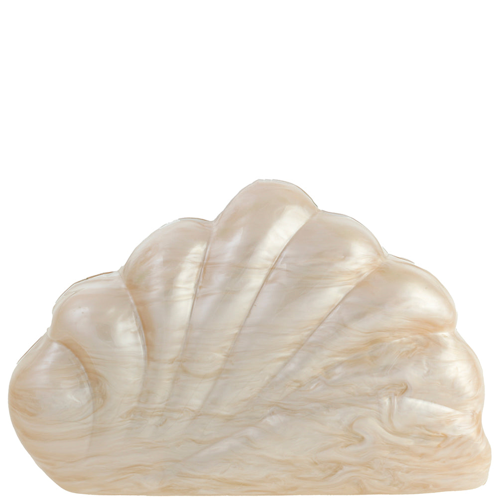Acrylic Shell Shape Evening Clutch Bag Purse - Modestly Vogue 