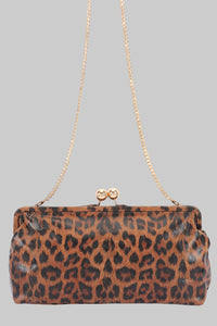 Faux Leather Frame Oversize Clutch - Modestly Vogue 