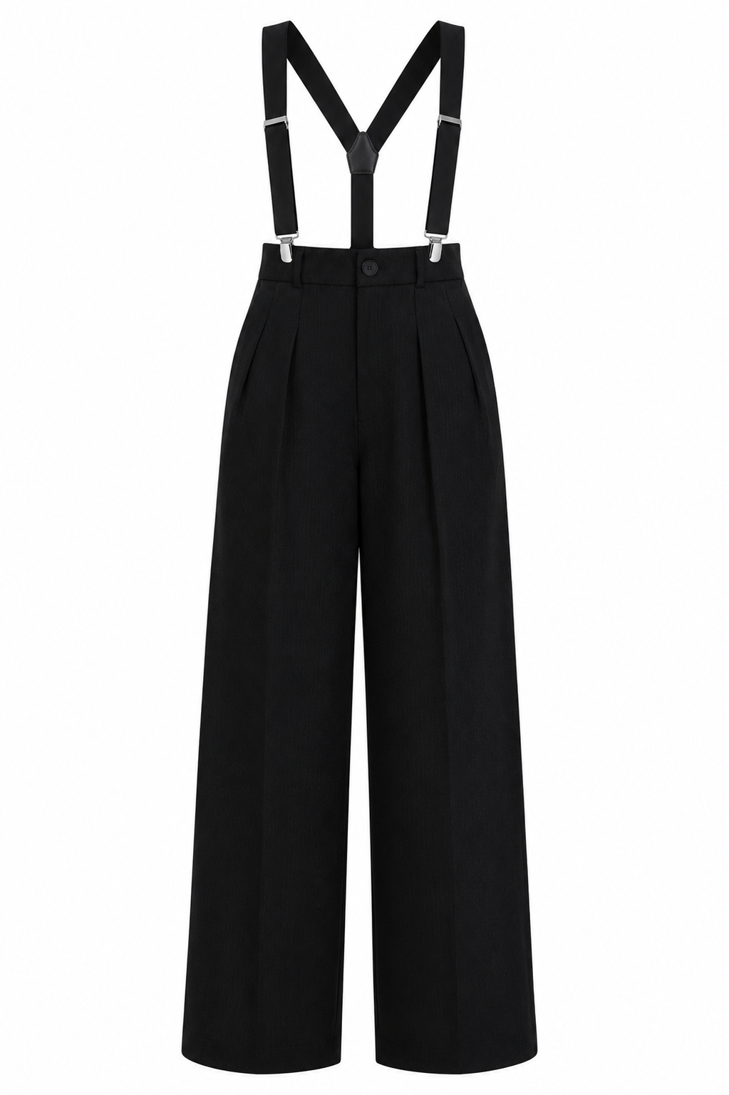 Adjustable Detachable Shoulder Strap Pocket Daily Workplace Casual Trousers