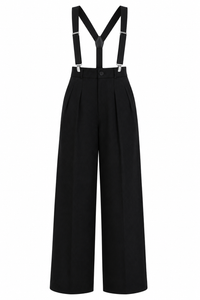 Adjustable Detachable Shoulder Strap Pocket Daily Workplace Casual Trousers