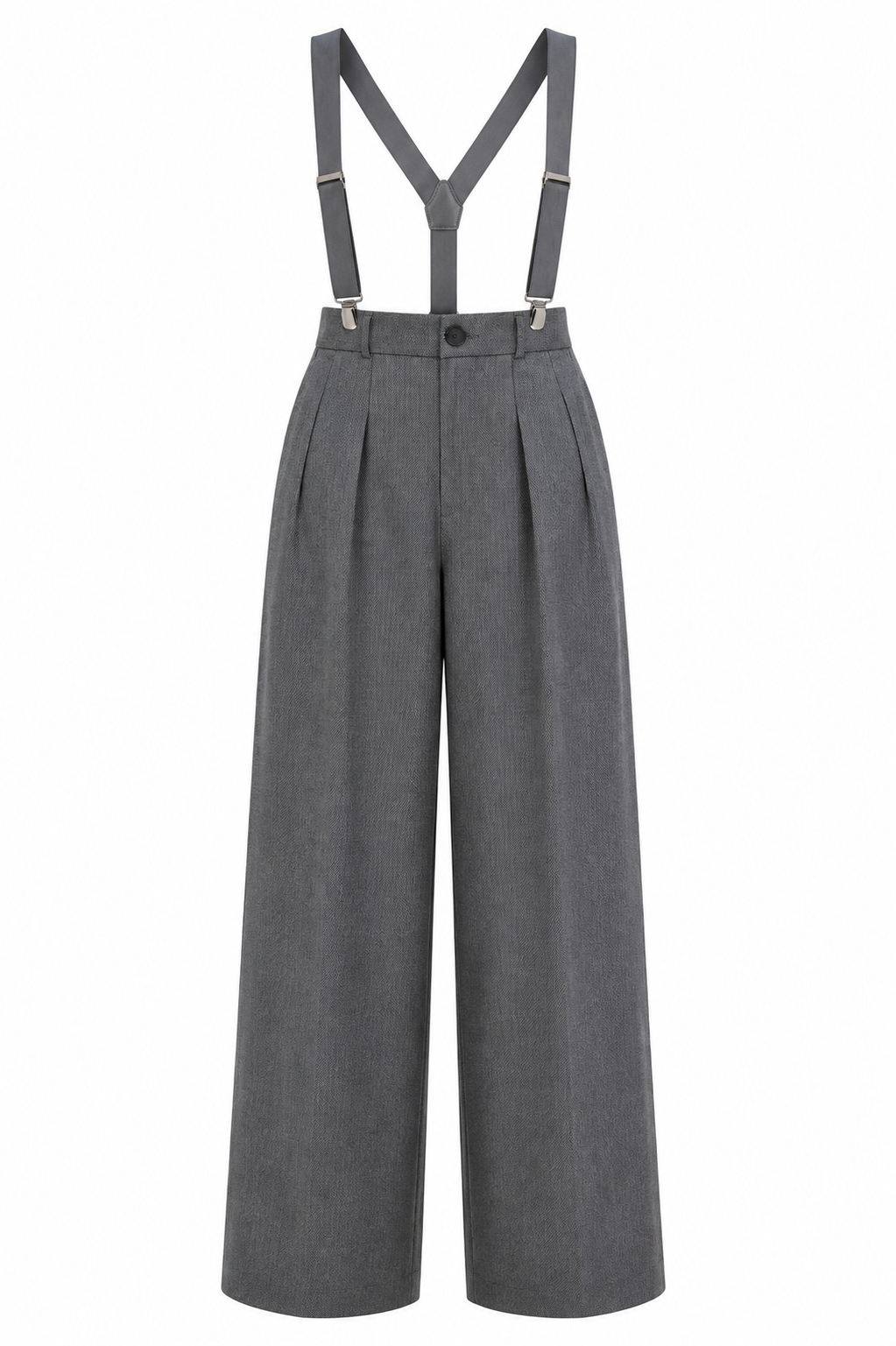 Adjustable Detachable Shoulder Strap Pocket Daily Workplace Casual Trousers