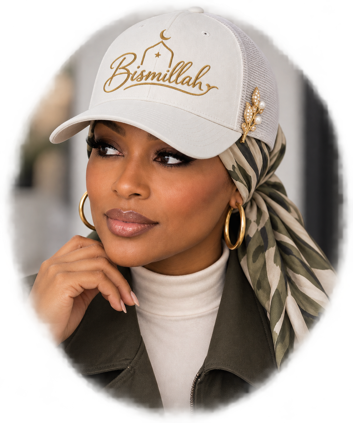 Bismillah Embellished Trucker Hat