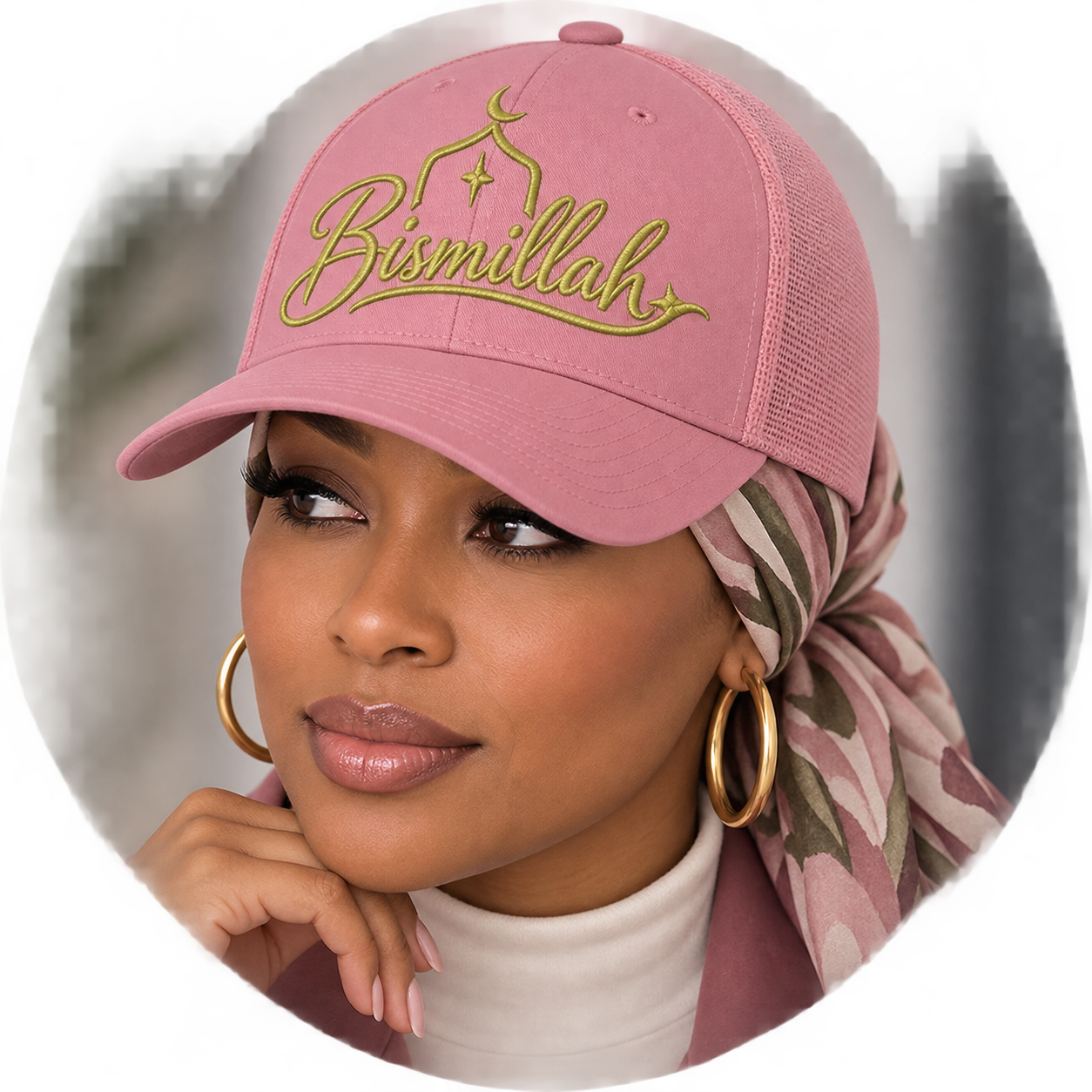 Bismillah Embellished Trucker Hat