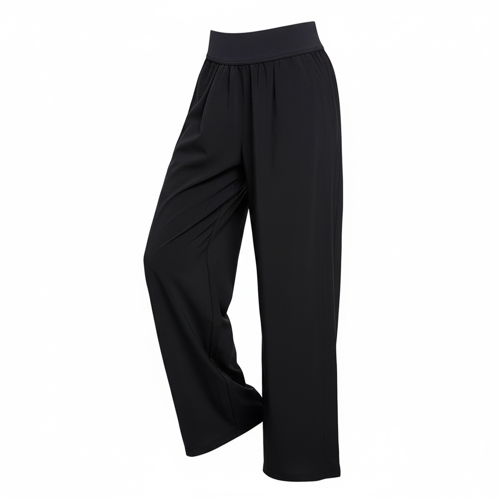 High Waist Wide Leg Yoga Pants for Women – Loose Workout Pants - Modestly Vogue 