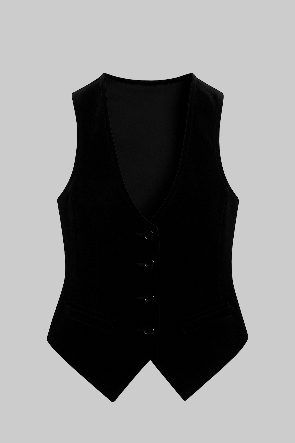 Elegant Velvet Vest Top | Button-Down Design for Women