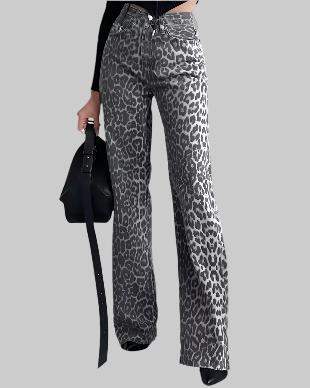 Leopard Print High Waist Pants – Bold, Comfortable & Modest - Modestly Vogue 