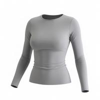 Layering Long Sleeve Top T-Shirt FItted - Modestly Vogue 