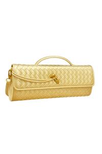 Woven Leather Crossbody Bag