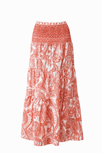 Paisley Print Maxi Skirt - Modestly Vogue 