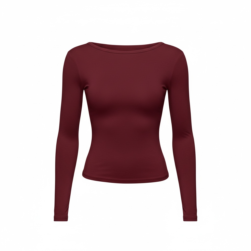 Women’s Slim Fit Long Sleeve Backless Solid Color Top - Modestly Vogue 