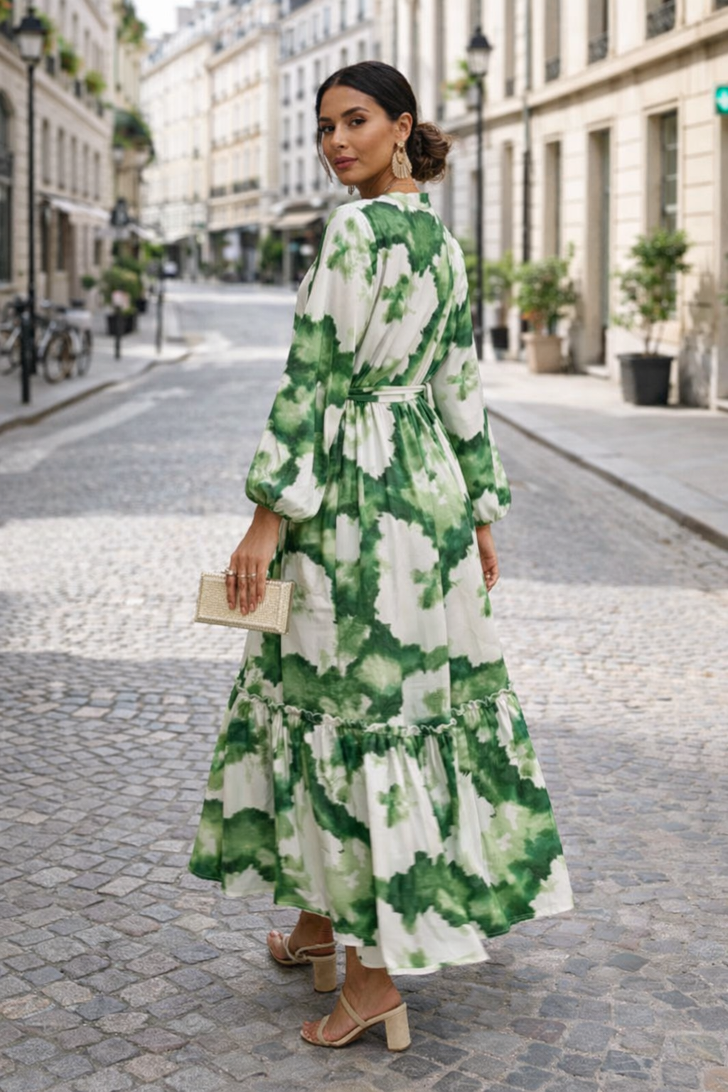 Stylish Women's Long Sleeve Dress - Modestly Vogue 