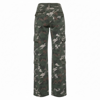 Camo Print High Waist Cargo Pants - Modestly Vogue 