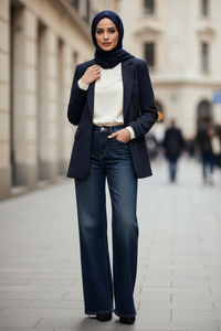 Wide Leg Jeans - Modestly Vogue 