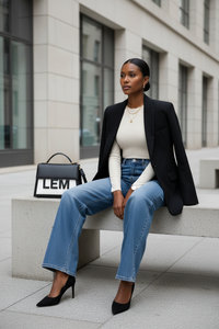 High-Waisted Wide Leg Jeans - Modestly Vogue 