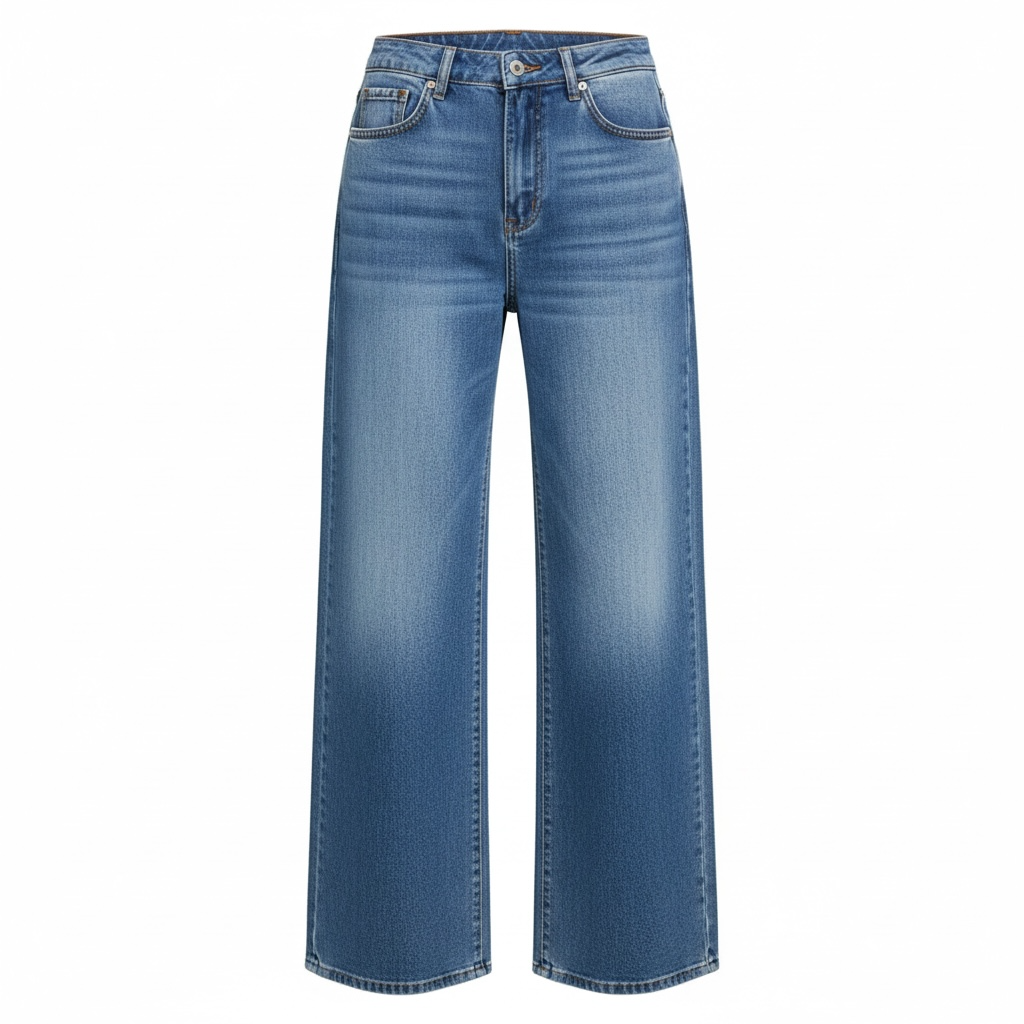 High-Waisted Wide Leg Jeans - Modestly Vogue 