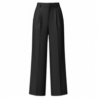 Wide Leg Pleated Pants - Modestly Vogue 