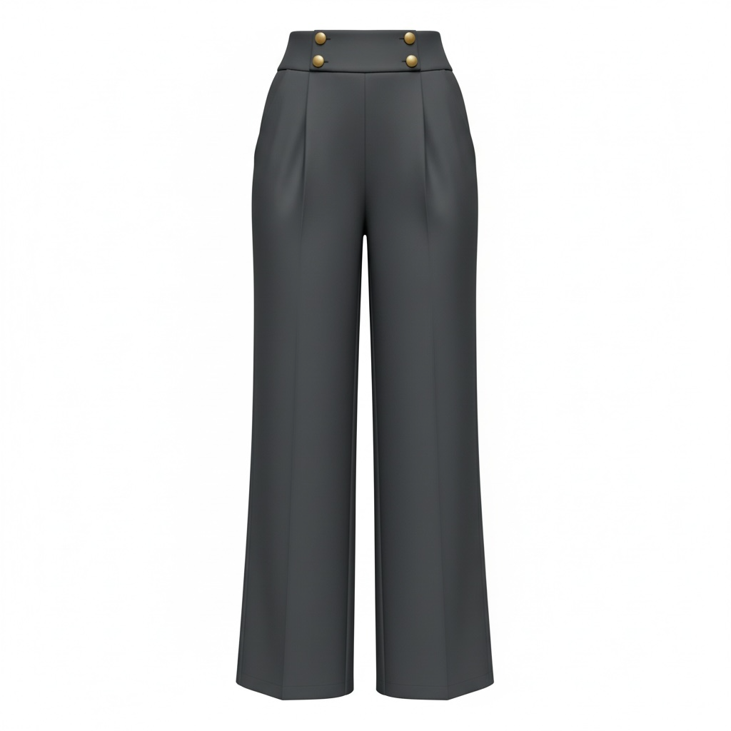 Full Size High-Waisted Wide-Leg Pants Plus Size - Modestly Vogue 