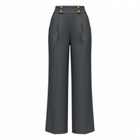 Full Size High-Waisted Wide-Leg Pants Plus Size - Modestly Vogue 