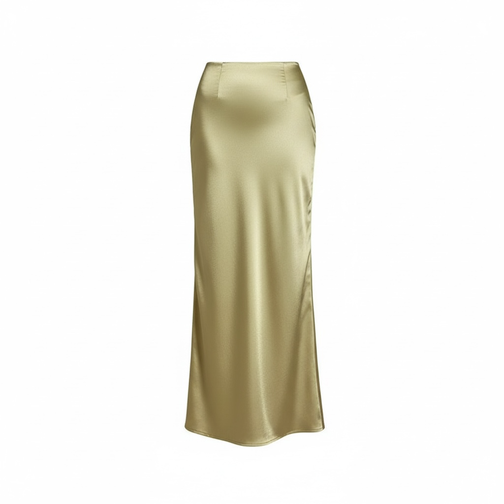 Satin Skirt for Women – Casual Spring Summer Style - Modestly Vogue 