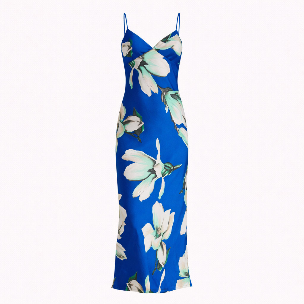 FLORAL BIAS MAXI DRESS - Modestly Vogue 