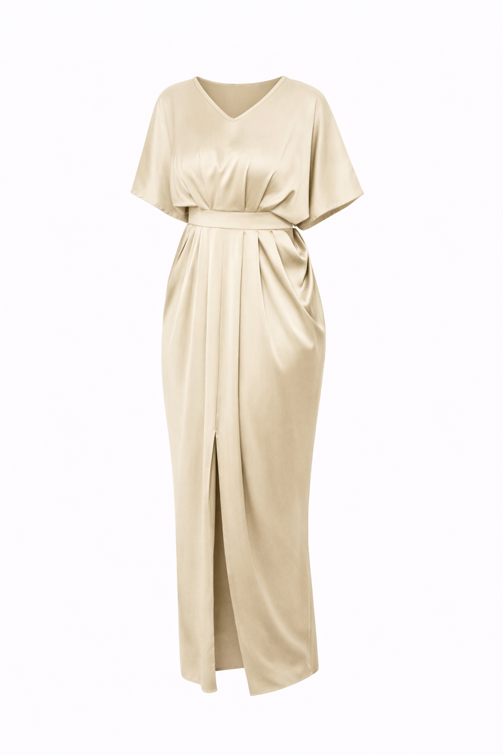 Satin Dress Ball Gown Satin  Maxi Dress - Modestly Vogue 