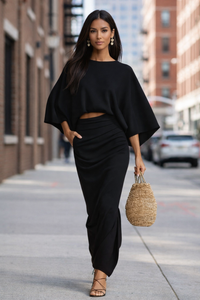 European And American Elegant Women's Clothing Autumn New High Waist Long Skirt Suit - Modestly Vogue 