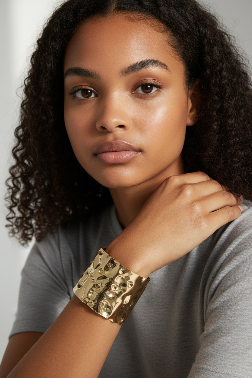 Metal Cuff Bracelet for Women – Stylish & Elegant Design - Modestly Vogue 