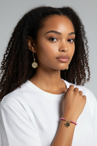 Upcycled LV Pink Stretch Bracelet – Sustainable Luxury Jewelry - Modestly Vogue 