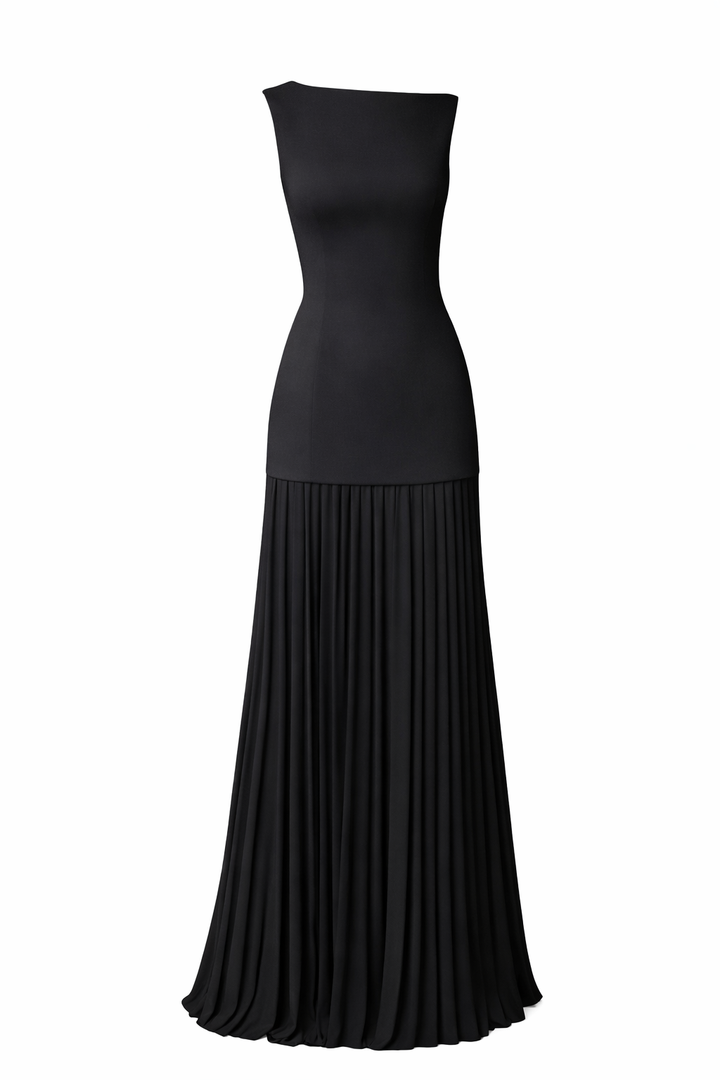 Sleeveless Pleated Maxi Dress - Modestly Vogue 