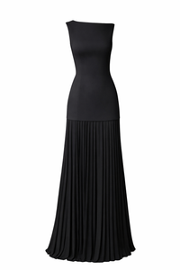 Sleeveless Pleated Maxi Dress - Modestly Vogue 