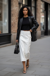 Women’s High Waist A-Line Skirt – Retro Long Spring Style - Modestly Vogue 