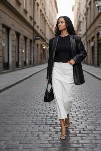 Women’s High Waist A-Line Skirt – Retro Long Spring Style - Modestly Vogue 