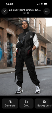 Unapologetic Hijabi™ Chevron Signature Contrast Bomber Jacket - Modestly Vogue 