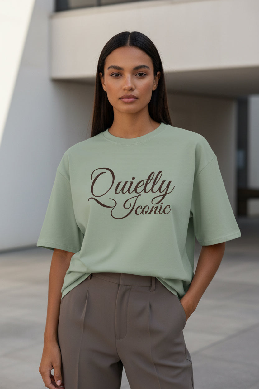 Quietly Iconic™ Tee- Calm Sage - Modestly Vogue 