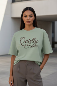 Quietly Iconic™ Tee- Calm Sage - Modestly Vogue 
