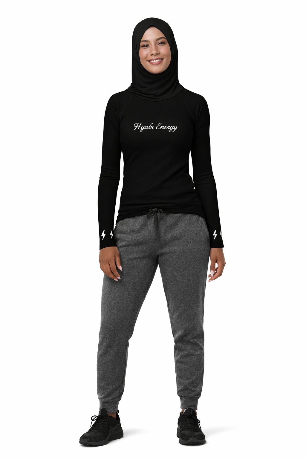 Black Hijabi Energy™ Performance Top